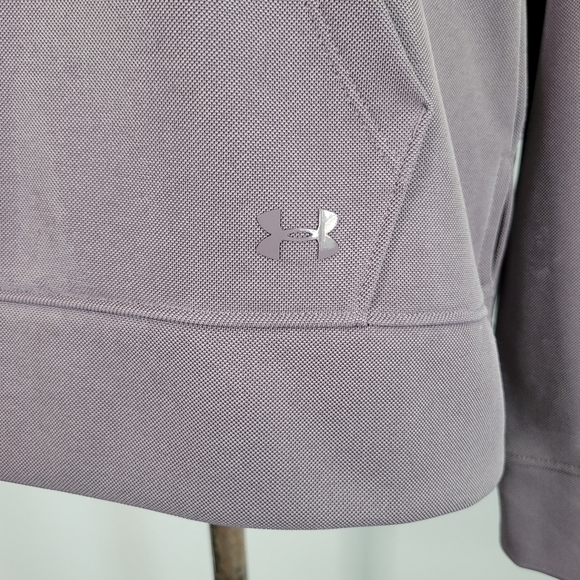 Under Armour Fleece Mock Neck Mirage Pullover Sweatshirt Women's Size S Purple - Picture 4 of 12